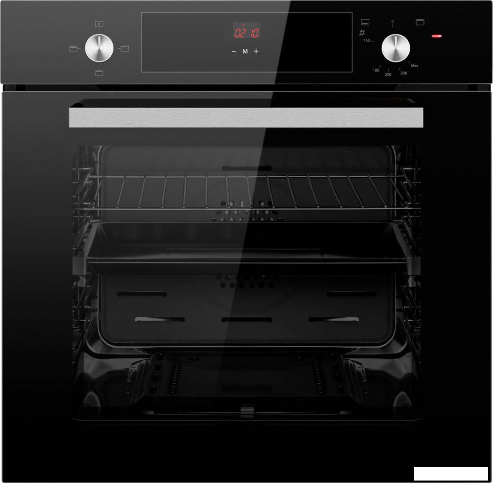 Газовый духовой шкаф Weissgauff WGO 706 D Black Glass- фото