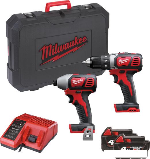 Milwaukee M18 BPP2D-402C 4933447126 (шуруповерт, винтоверт, 2 АКБ, кейс)- фото3