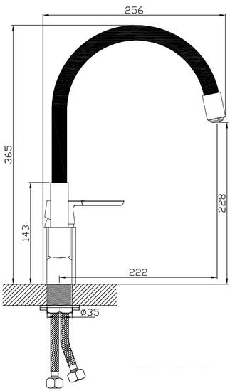 Смеситель Diadonna D87-437114PY- фото2
