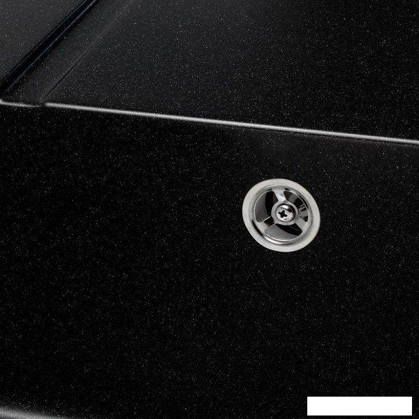 Кухонная мойка Saniteco Fama (оникс с сифоном)- фото3