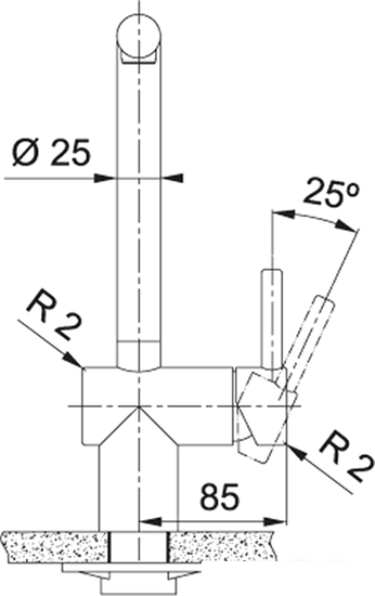 Смеситель Franke Atlas Neo поворотный излив (черный)- фото3