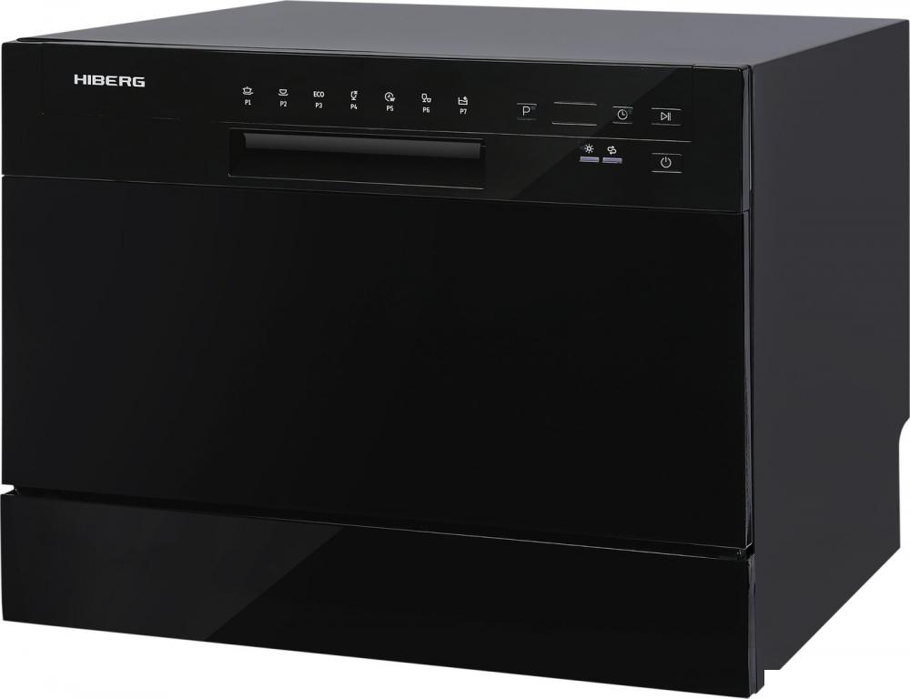 Отдельностоящая посудомоечная машина Hiberg T56 615 B- фото3