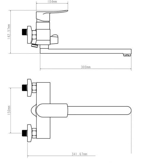 Смеситель Econoce EC0282BL- фото2