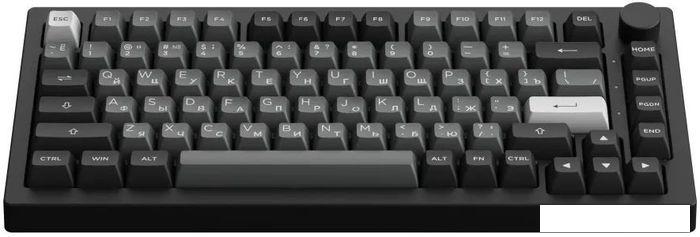 Клавиатура Akko 5075B Plus Black & Sliver (Akko Cream Yellow V3)- фото4