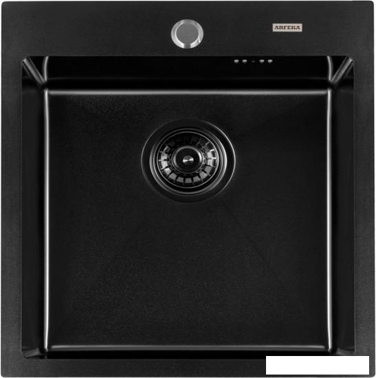 Кухонная мойка ARFEKA AF 500*505 Black PVD Nano