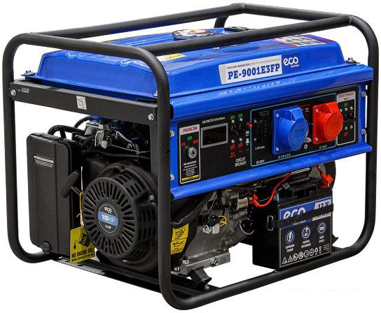 Бензиновый генератор ECO PE-9001E3FP- фото