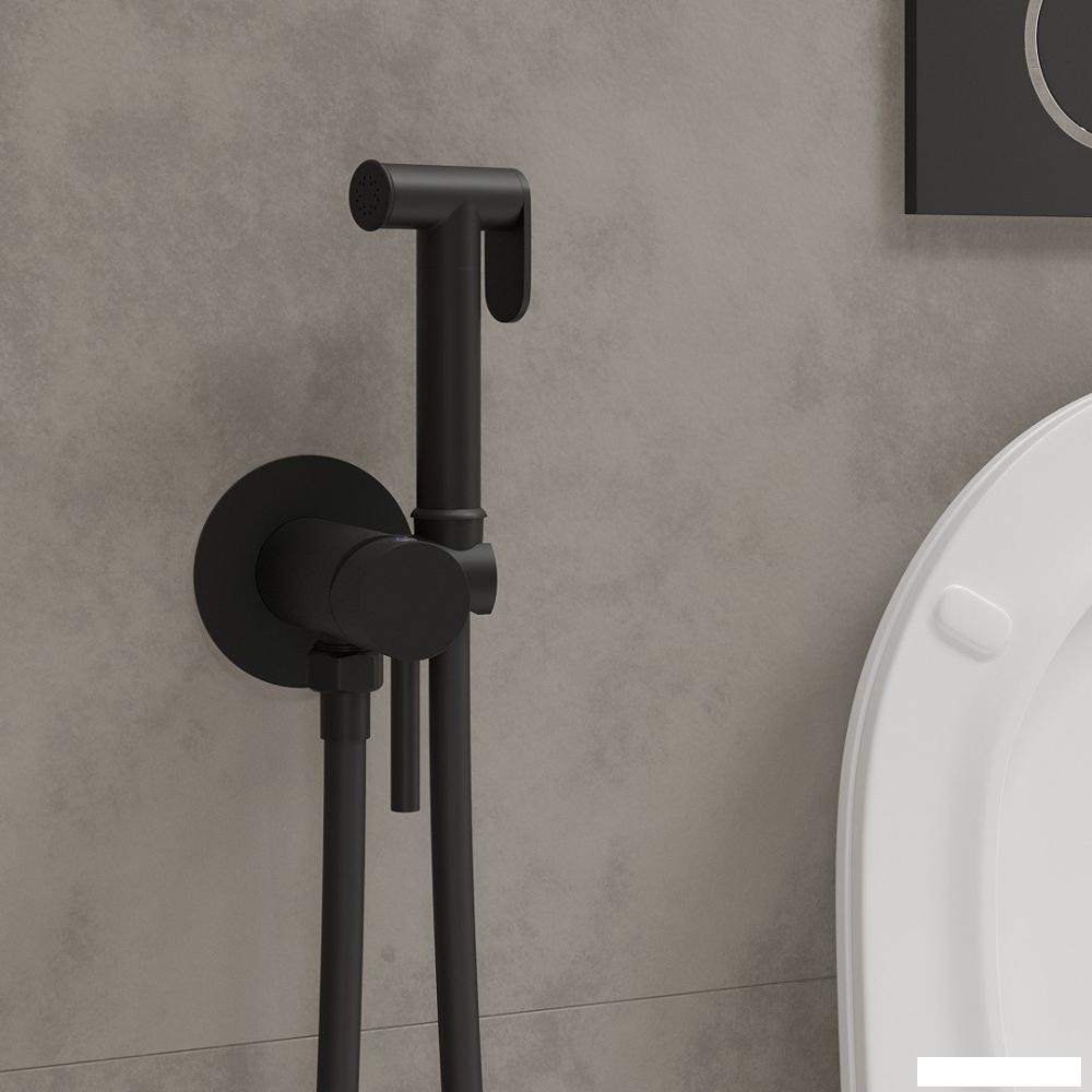 Гигиенический душ Roxen Santi 500940-B (черный матовый)- фото