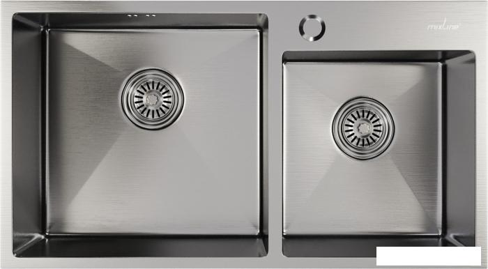 Кухонная мойка Mixline 547240 (сатин, 3 мм)- фото