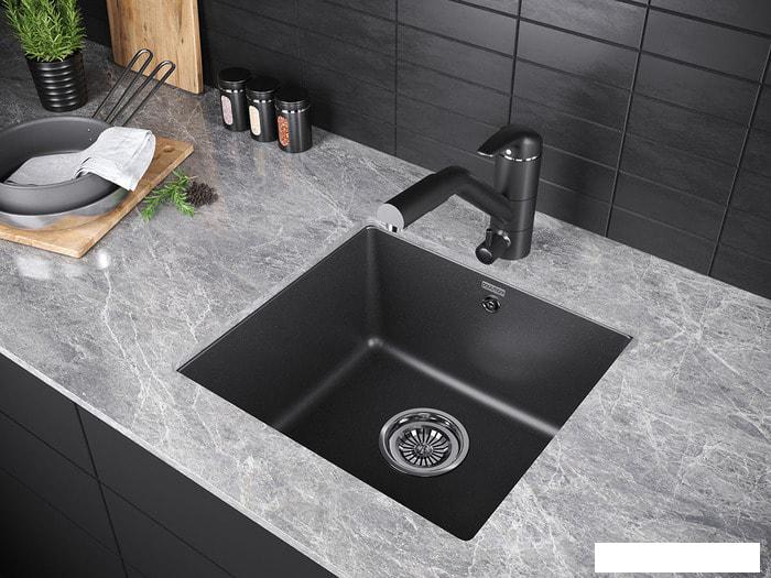 Кухонная мойка Paulmark Brilon PM104546-BL- фото3