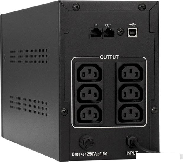 Источник бесперебойного питания ExeGate SpecialPro UNB-1500.LED.AVR.C13.RJ.USB- фото2