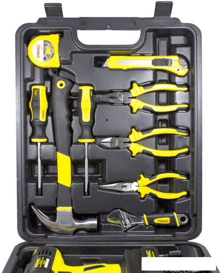Дрель-шуруповерт WMC Tools 1057 (с 1-им АКБ, кейс, набор оснастки)- фото3