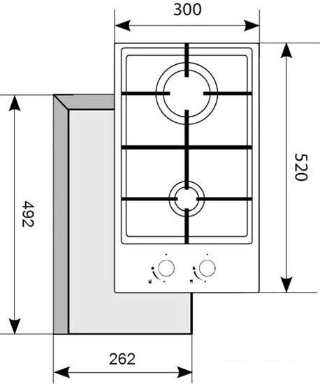 Варочная панель Akpo PGA 302 FGC (белый)- фото2