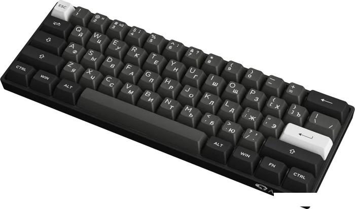 Клавиатура Akko 3061S Black & Sliver (Akko Cream Yellow V3 Pro)- фото4