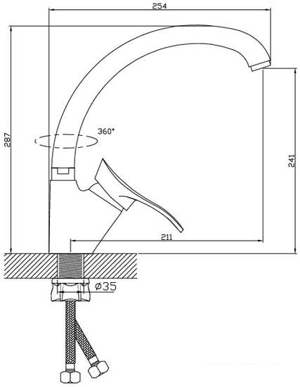 Смеситель Diadonna D80-559100- фото2