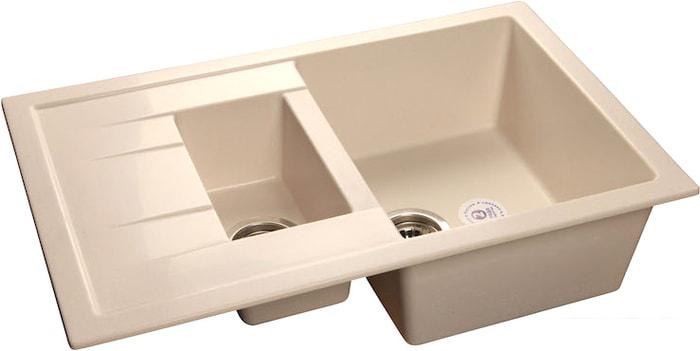 Кухонная мойка GranFest GF-Q775KL (белый)- фото