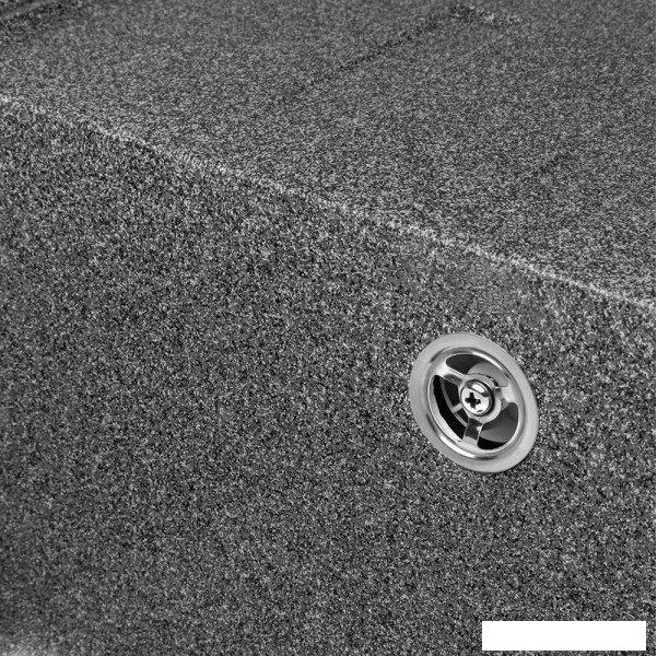 Кухонная мойка Saniteco Rosa (графит с сифоном)- фото4