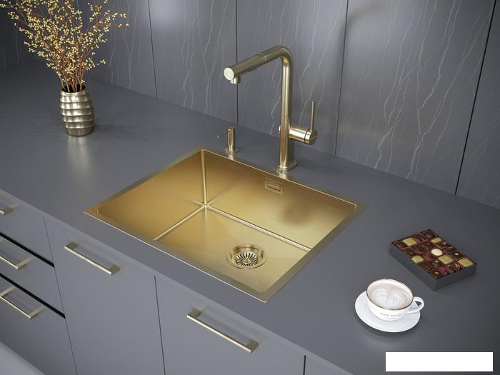 Кухонная мойка Paulmark PM215444-BG- фото3