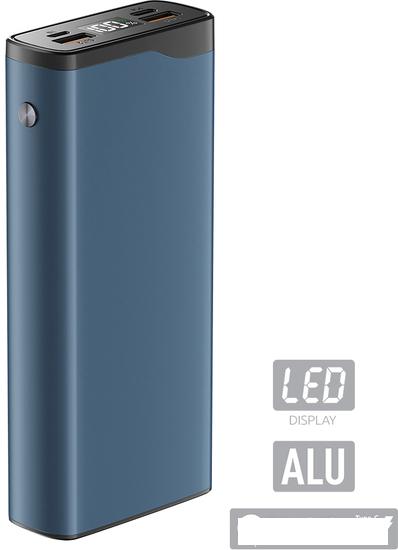 Внешний аккумулятор Olmio QL-20 20000mAh (голубой)- фото2