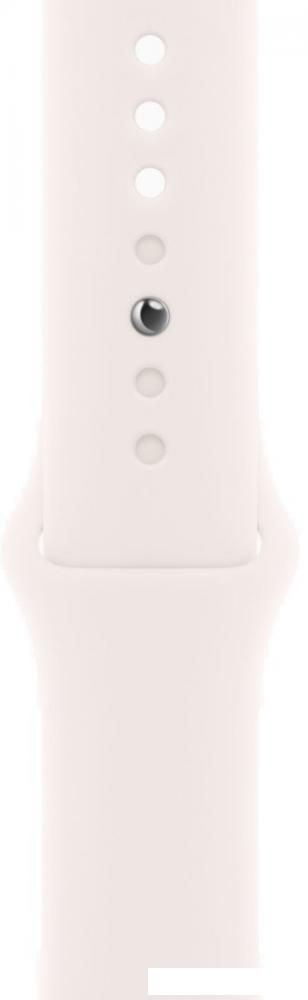 Умные часы Apple Watch Series 10 46 мм (алюминиевый корпус, розовое золото/легкие румяна, спортивный силиконовый ремешок M/L)- фото3