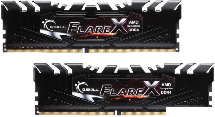 Оперативная память G.Skill Flare X 2x16GB DDR4 PC4-25600 F4-3200C16D-32GFX- фото