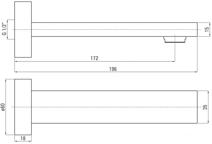 Излив Deante Cascada Nero NAC N82K- фото2