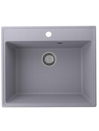 Кухонная мойка Ulgran QUARTZ Forte 580-05 (бетон)- фото