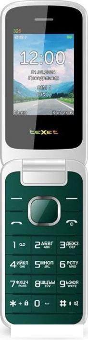 Кнопочный телефон TeXet TM-325 (морская волна)- фото2