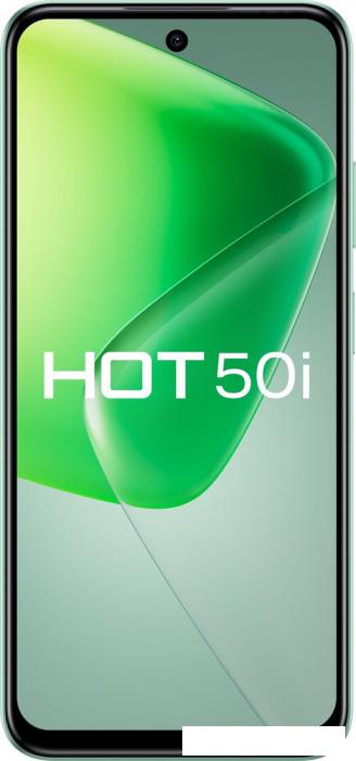 Смартфон Infinix Hot 50i X6531 4GB/128GB (зеленый шалфей)- фото3