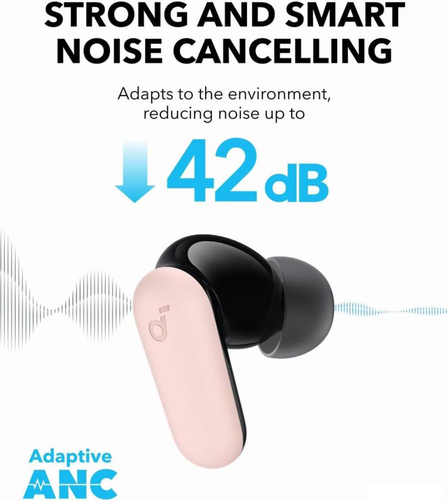 Наушники Anker Soundcore P30i (розовый)- фото3
