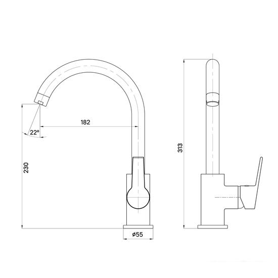 Смеситель Milardo Meal M01SBJ0M05- фото2