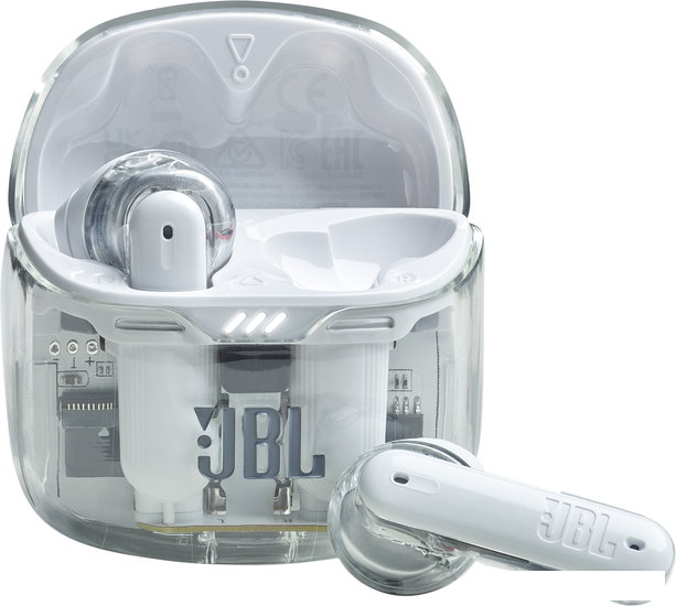 Наушники JBL Tune Flex Ghost (белый)- фото
