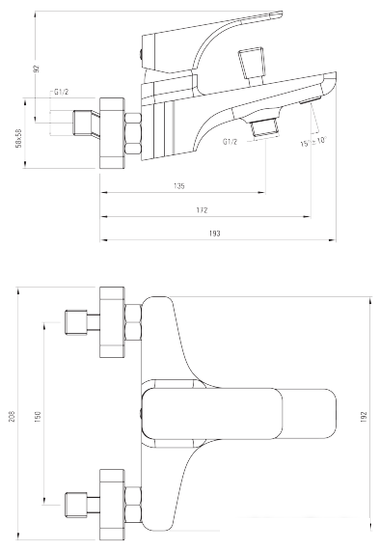 Смеситель Deante Hiacynt Nero BQH N10M- фото2