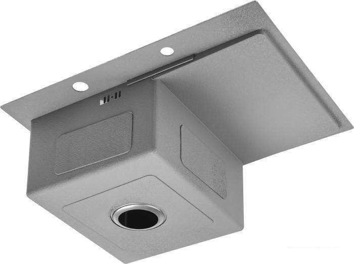 Кухонная мойка Saniteco 6550-R (с сифоном, дозатором и коландером)- фото4