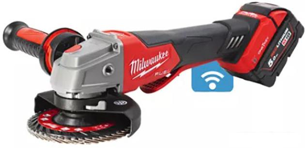 Угловая шлифмашина Milwaukee M18 ONEFSAG 125XPDB-502X Fuel 4933478435 (с 2-мя АКБ)- фото