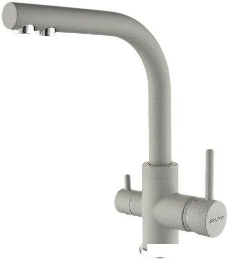 Смеситель Paulmark Essen ES213011-GRS (серый/серый дым)- фото