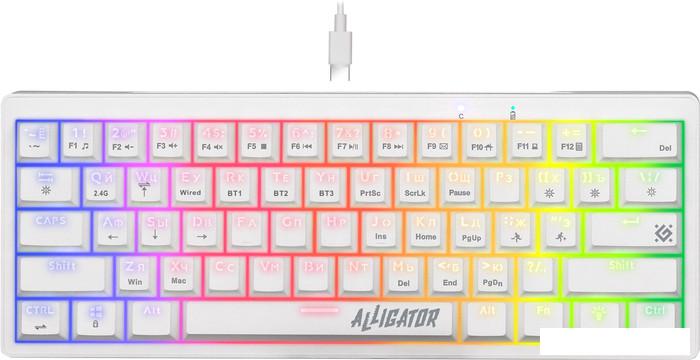 Клавиатура Defender Alligator GK-315 (белый)- фото