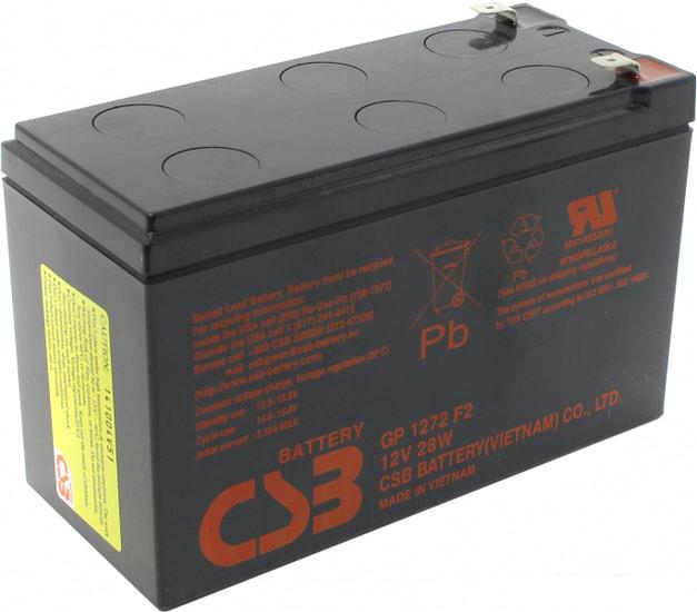 Аккумулятор для ИБП CSB GP1272 28W F2 (12В/7.2 А·ч)- фото2
