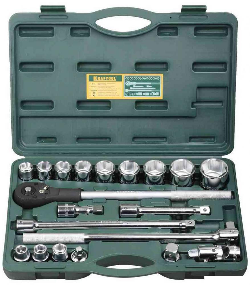 Набор трещотка с головками KRAFTOOL 27895-H20_Z01 (20 предметов)