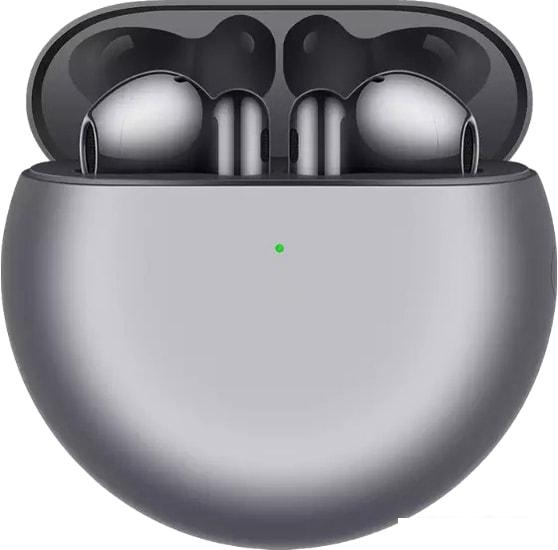 Наушники Huawei FreeBuds 4 (мерцающий серебристый)- фото2
