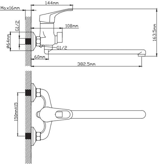 Смеситель Diadonna D-D22-294- фото3