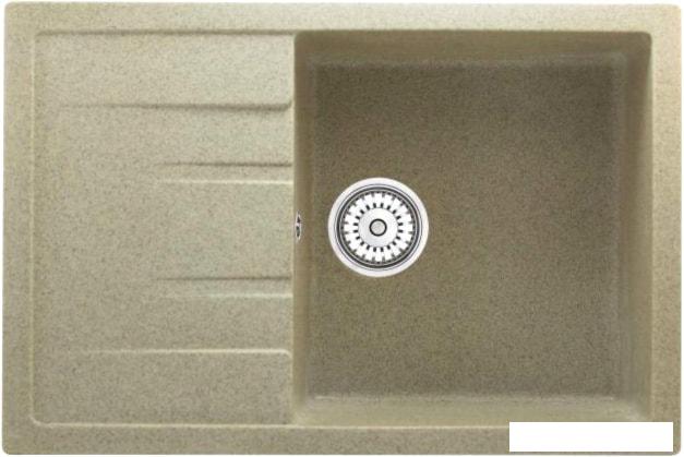 Кухонная мойка Berge BR-7603 (песочный матовый)- фото