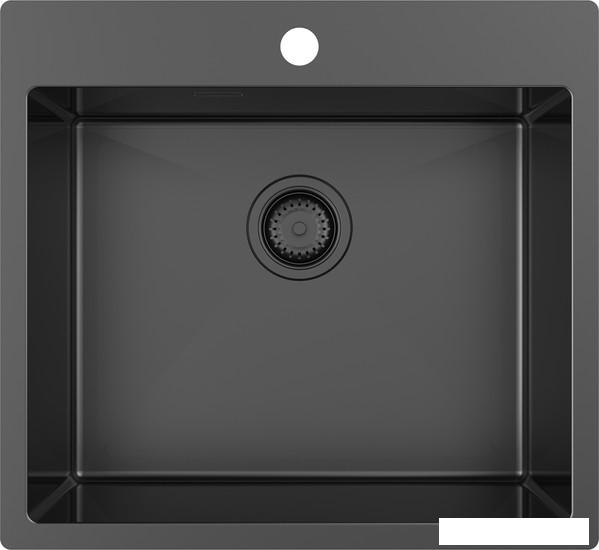 Кухонная мойка ZorG ZRN 5055 Premium PVD Gunblack- фото