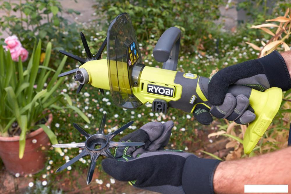 Мотокультиватор аккумуляторный Ryobi RY18HCA-0 5133005766 (без АКБ)- фото4
