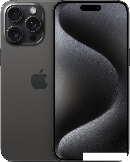 Смартфон Apple iPhone 15 Pro Max 512GB (черный титан)- фото