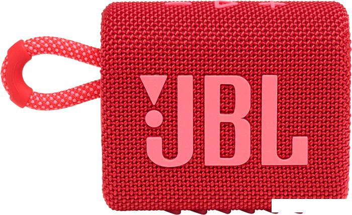 Беспроводная колонка JBL Go 3 (красный)- фото2