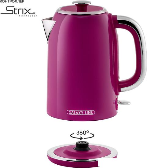 Электрический чайник Galaxy Line GL 0346 (малиновый джем)- фото4