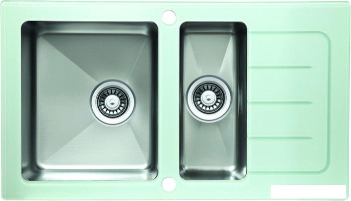 Кухонная мойка ZorG GS 7850-2 (белый)- фото