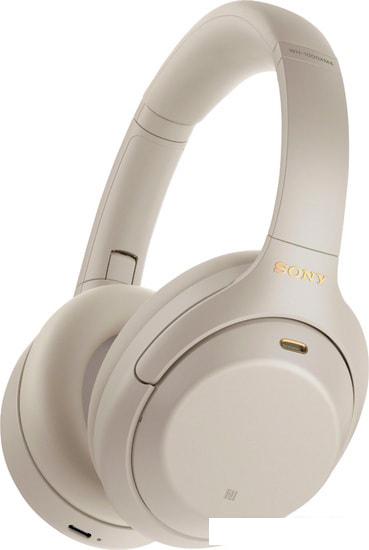 Наушники Sony WH-1000XM4 (бежевый)- фото