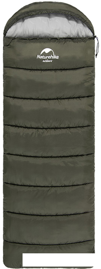 Спальный мешок Naturehike U350 NH20MSD07 (левая молния, хаки)