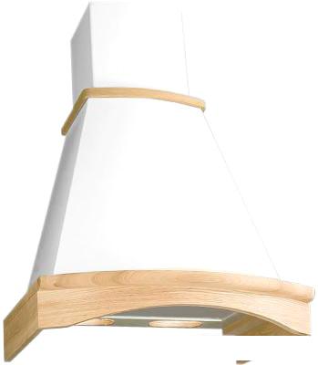 Кухонная вытяжка Elikor Ротонда 60П-1000-П3Д (бежевый/дуб неокрашенный)- фото